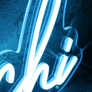 Malachi Blue Neon Sign