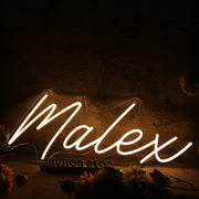 Malex Yellow Neon Sign