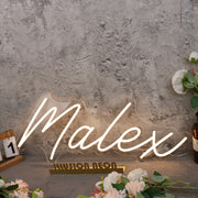 Malex Yellow Neon Sign