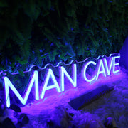 Man Cave Blue Neon Sign