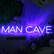 Man Cave Blue Neon Sign