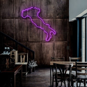 Map Of Italy Neon Sign