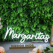 Margaritas White Neon Sign