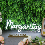 Margaritas White Neon Sign