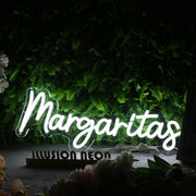 Margaritas White Neon Sign