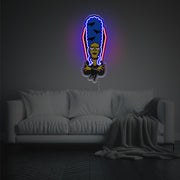 Marge Simpson With Coffin LED Neon Acrylic Artwork