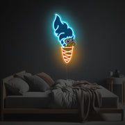 Marge Simpson With Ice Cream Suit LED Neon Acrylic Artwork