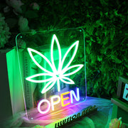 Marijuana Open Neon Sign