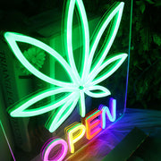 Marijuana Open Neon Sign