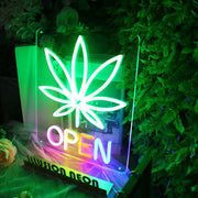 Marijuana Open Neon Sign