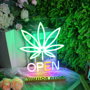 Marijuana Open Neon Sign