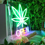 Marijuana Open Neon Sign