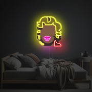 Marilyn Monroe Portrait Abstract Painting LED Neon Acrylic Artwork