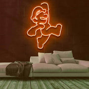 Mario Jump Neon Sign