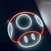 Mario Mushroom Game Neon Sign