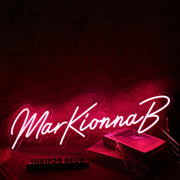 MarkKionnaB Red Neon Sign