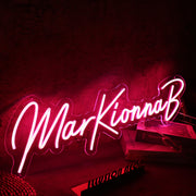 MarkKionnaB Red Neon Sign