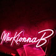 MarkKionnaB Red Neon Sign