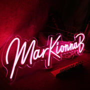 MarkKionnaB Red Neon Sign