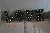 Steel Marquee Letter Love Black High-End Custom Zinc Metal Marquee Light Marquee Sign