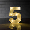 Steel Marquee Letter Number 5 High-End Custom Zinc Metal Marquee Light Marquee Sign