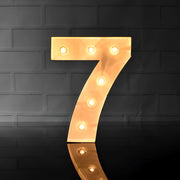 Steel Marquee Letter Number 7 High-End Custom Zinc Metal Marquee Light Marquee Sign