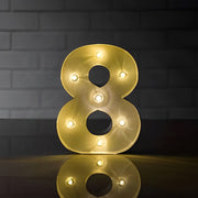 Steel Marquee Letter Number 8 High-End Custom Zinc Metal Marquee Light Marquee Sign