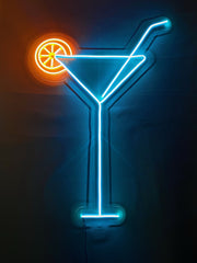 Martini With Lemon Neon Sign