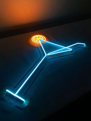 Martini With Lemon Neon Sign