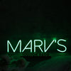 Marv s Green Neon Sign