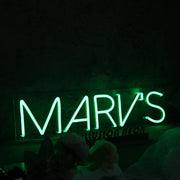 Marv s Green Neon Sign