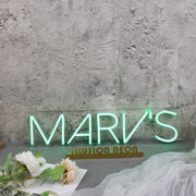 Marv s Green Neon Sign