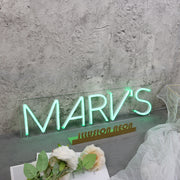 Marv s Green Neon Sign