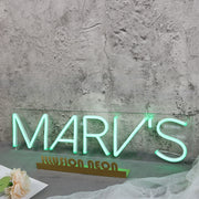 Marv s Green Neon Sign