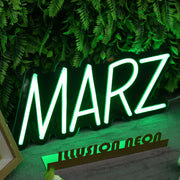 MARZ Green Neon Sign