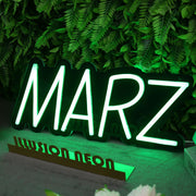 MARZ Green Neon Sign