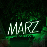 MARZ Green Neon Sign