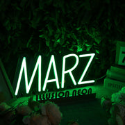 MARZ Green Neon Sign