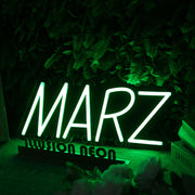 MARZ Green Neon Sign