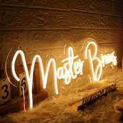 Master Brows Yellow Neon Sign