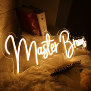 Master Brows Yellow Neon Sign