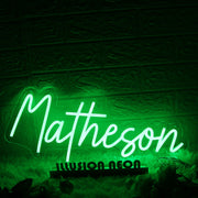 Matheson Green Neon Sign