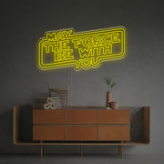 May The Force Be With You For Mancave LED Neon Sign