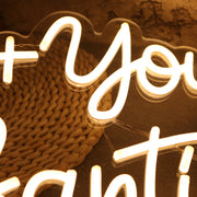 Me You Santi Yellow Neon Sign