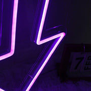 Meandering Arrow Pink Neon Sign