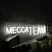 Mecca Team White Neon Sign