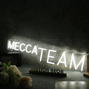 Mecca Team White Neon Sign