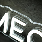 Mecca Team White Neon Sign