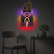 Medieval Castle LED Neon Acrylic Artwork