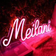 Meilani Red Neon Sign